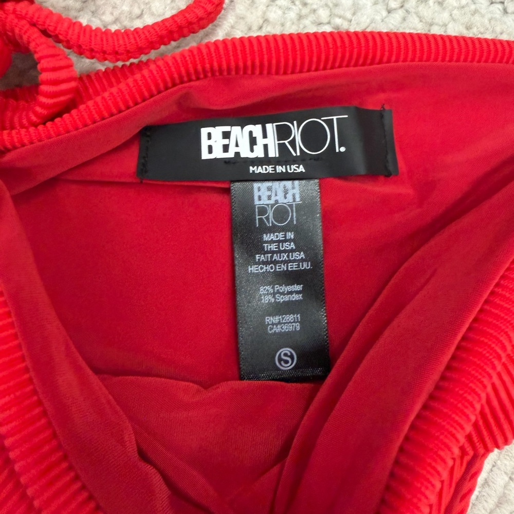 Beach Riot Red Triangle Bikini Set - Picture 6 of 9